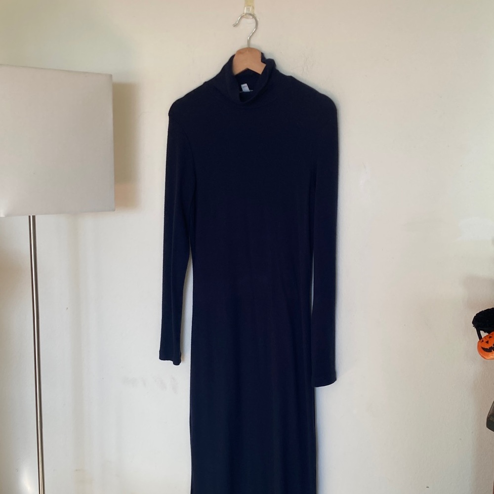 James Perse Midnight Blue Long Sleeve Dress
